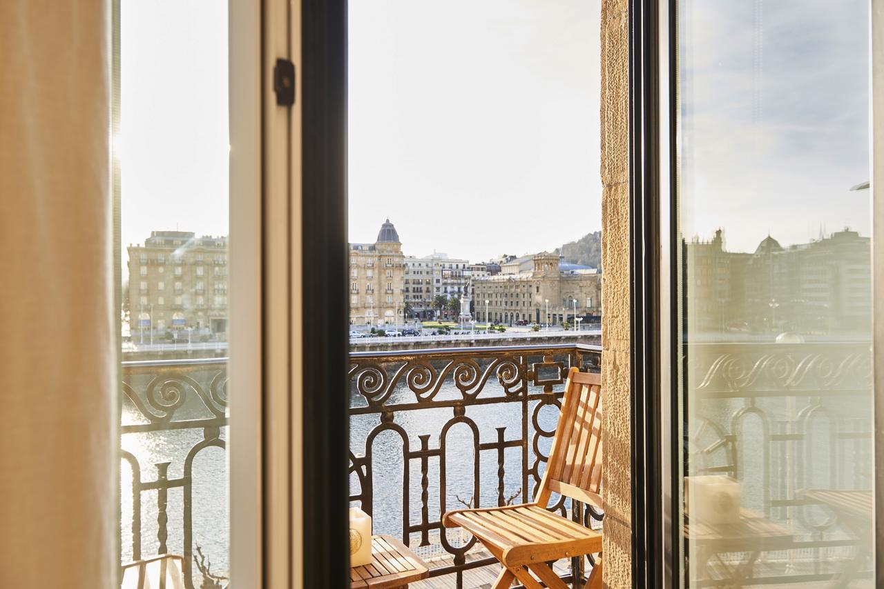 Deluxe Apt-Views To Historic Maria Cristina Hotel San Sebastian Luaran gambar